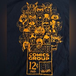 Marvels Comic Group 80 years anniversary 3xl T-Shirt MCU Marvel Comics Avengers
